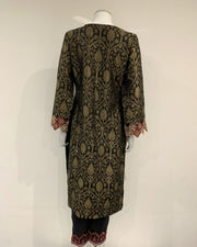 IVANA Designer Ladies Black Premium Fancy Jacquard Kameez Suit