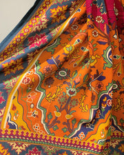 RAFIA Designer Gajar Orange Khaddar Embroidered Kameez Suit