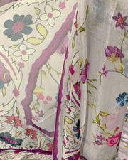 Simrans Ladies Digital Crepe Floral Linen Suit