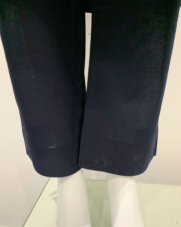 RAFIA Designer Navy Blue Premium Khaddar Embroidered Kameez Suit