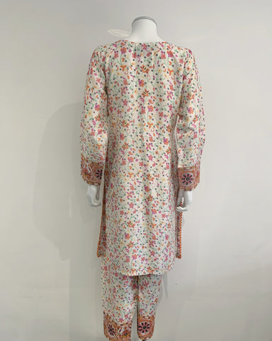 Simrans Multi Printed Linen Suit