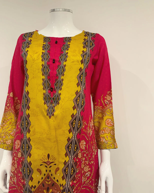 Classical Eluro Printed Linen Suit