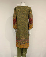 RAFIA Designer Khaki Digital Print Viscose Suit